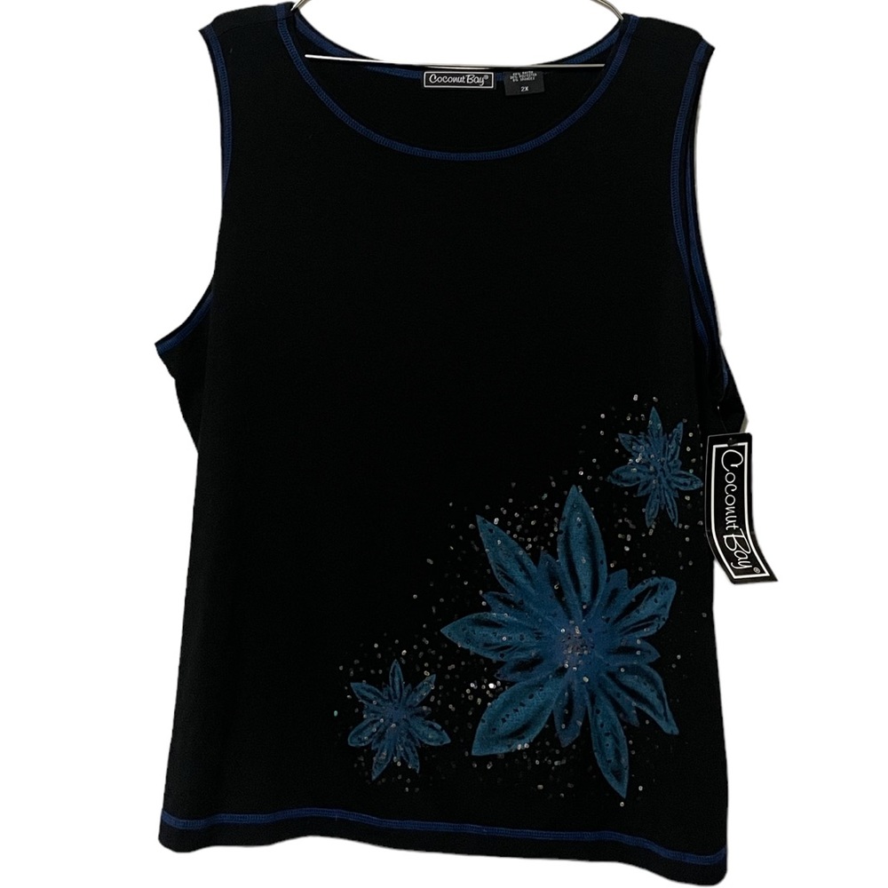 Coconut Bay tank top with floral design
